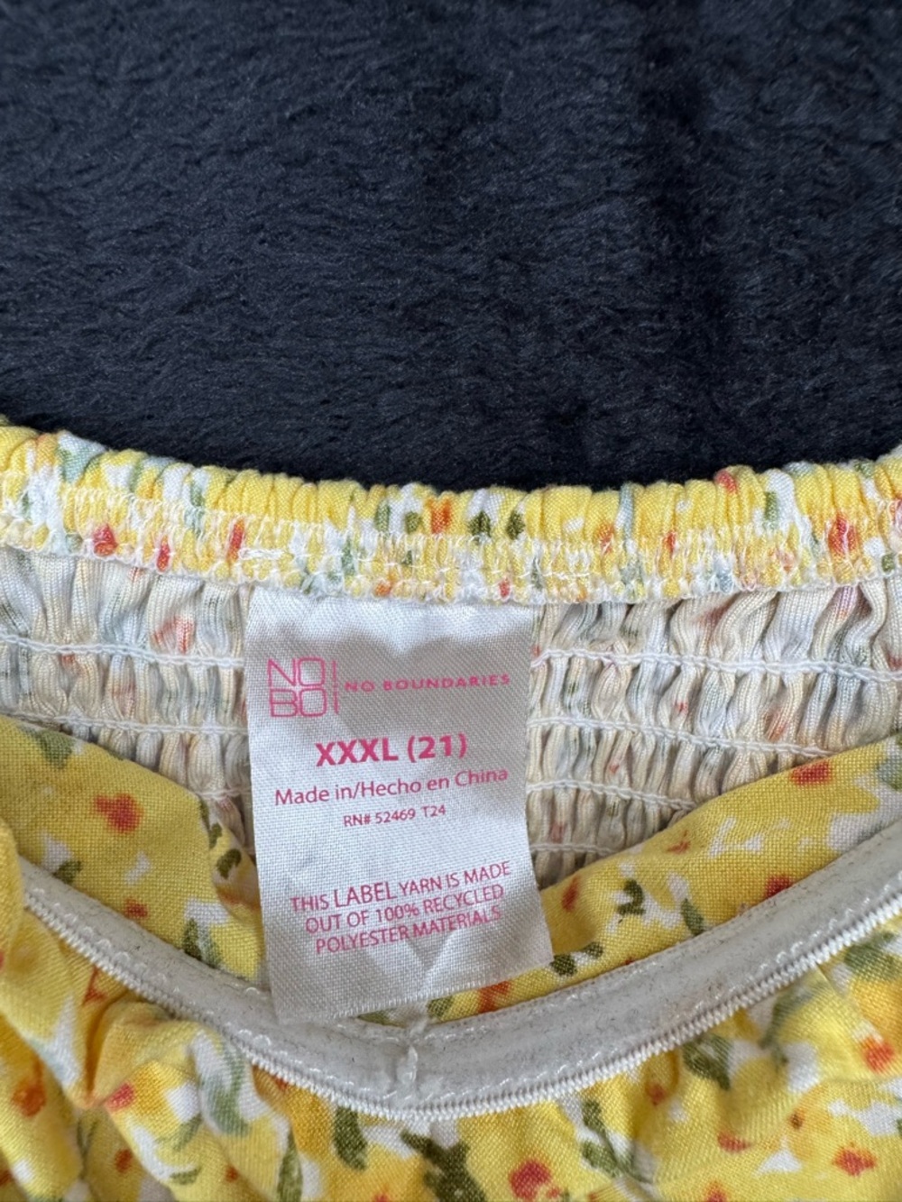 No Boundaries Yellow Floral Sundress with Tie-Detail - Picture 6 of 6